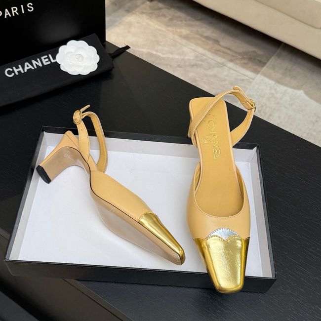 Chanel Slingbacks Lambskin 64106-7