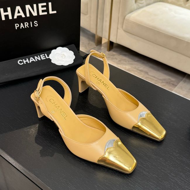 Chanel Slingbacks Lambskin 64106-7