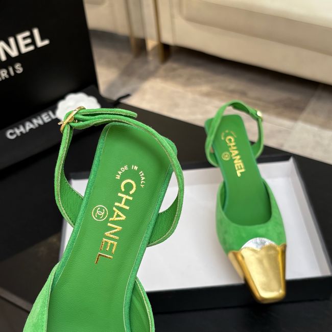 Chanel Slingbacks Suede 64106-1