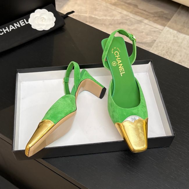Chanel Slingbacks Suede 64106-1
