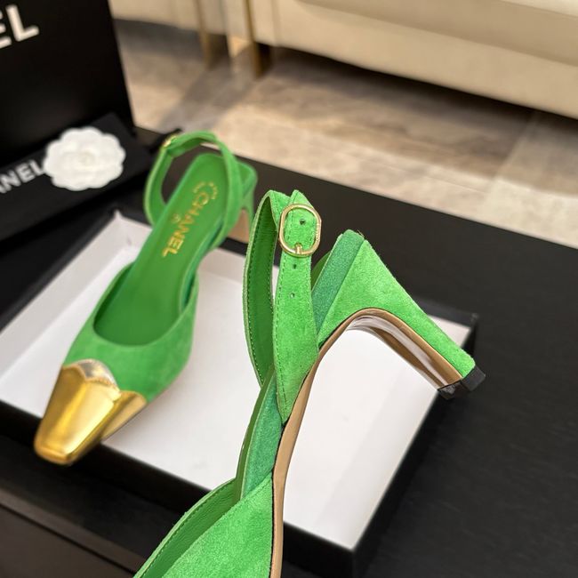 Chanel Slingbacks Suede 64106-1