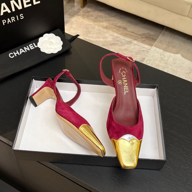 Chanel Slingbacks Suede 64106-3