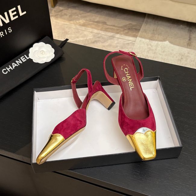 Chanel Slingbacks Suede 64106-3