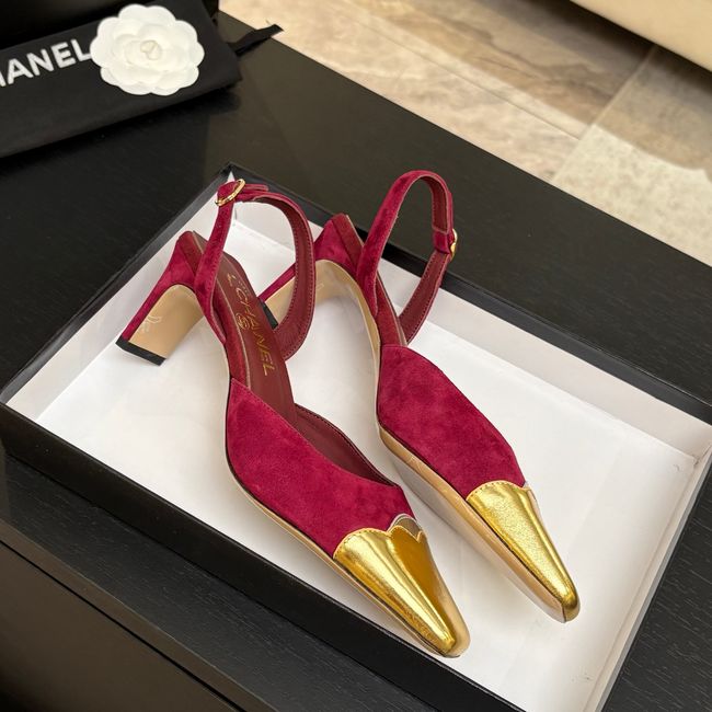 Chanel Slingbacks Suede 64106-3