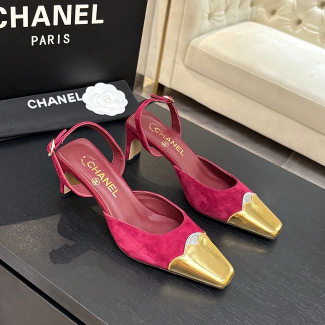 Chanel Slingbacks Suede 64106-3