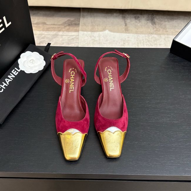 Chanel Slingbacks Suede 64106-3
