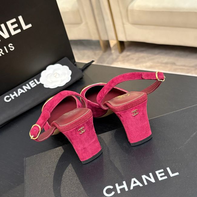 Chanel Slingbacks Suede 64106-3