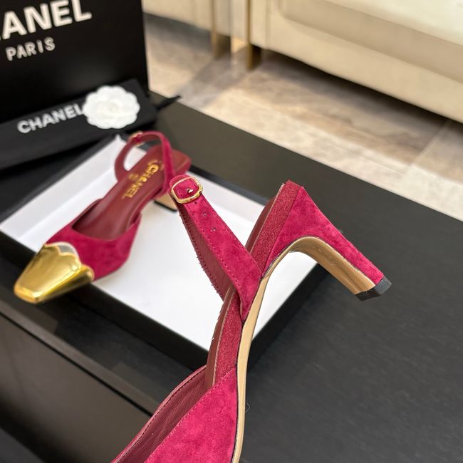 Chanel Slingbacks Suede 64106-3