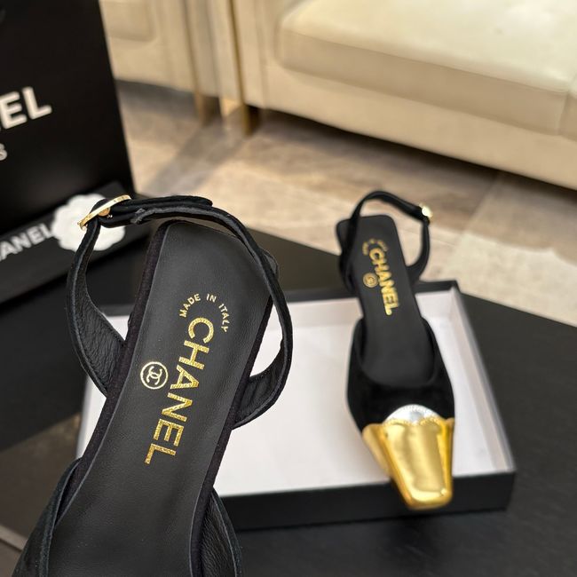 Chanel Slingbacks Suede 64106-4