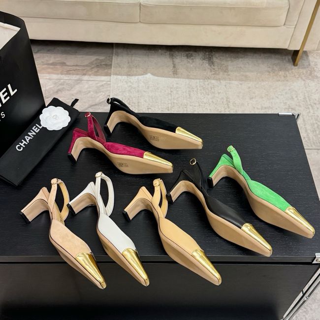 Chanel Slingbacks Suede 64106-4
