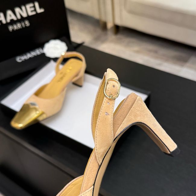 Chanel Slingbacks Suede 64106-5