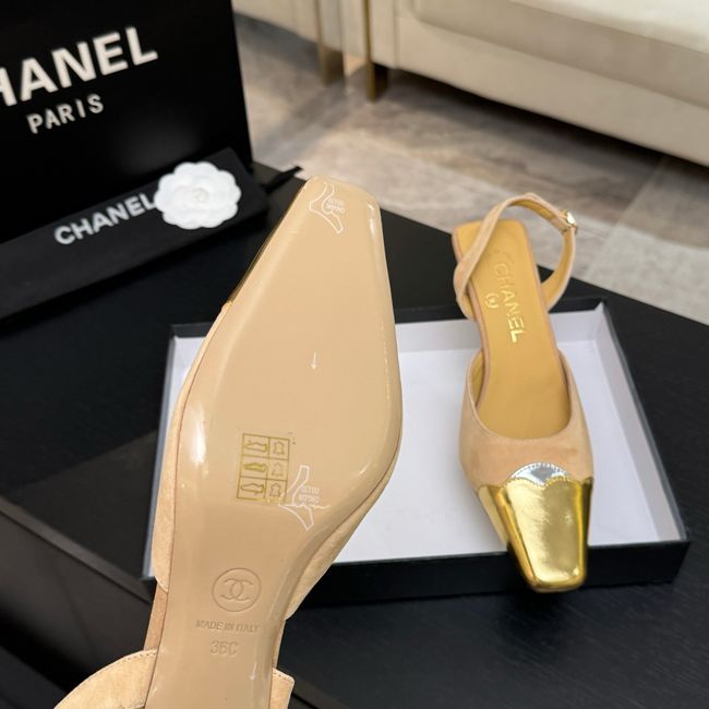 Chanel Slingbacks Suede 64106-5