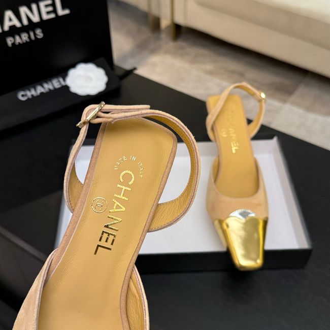 Chanel Slingbacks Suede 64106-5