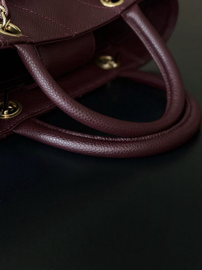 Chanel Small Shopping Bag AS6025 Burgundy