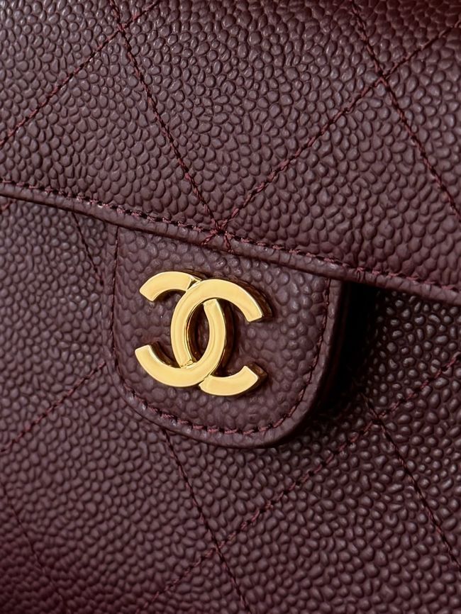Chanel Small Shopping Bag AS6025 Burgundy