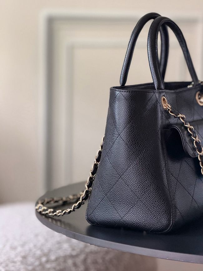 Chanel Small Shopping Bag AS6025 black Chanel Small Shopping Bag AS6025 black