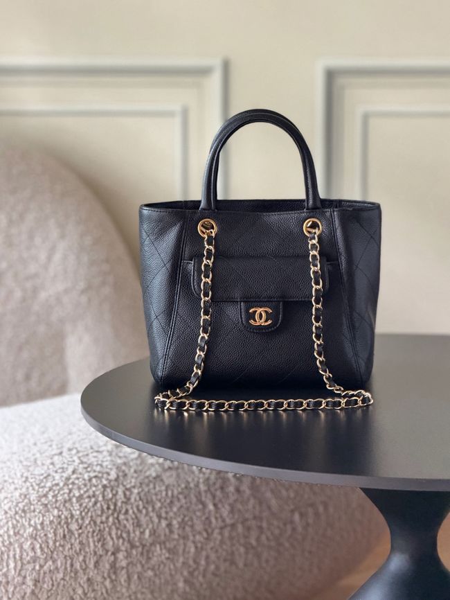 Chanel Small Shopping Bag AS6025 black