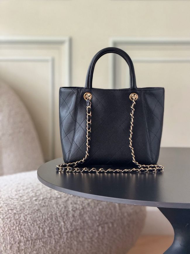 Chanel Small Shopping Bag AS6025 black Chanel Small Shopping Bag AS6025 black