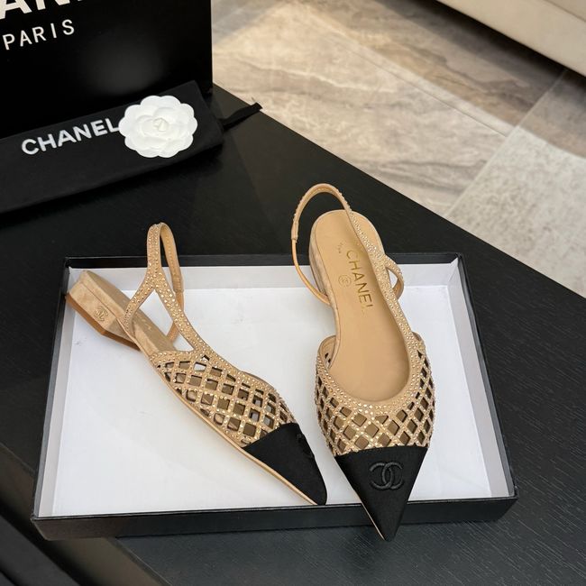 Chanel Slingbacks Lambskin 64110-4