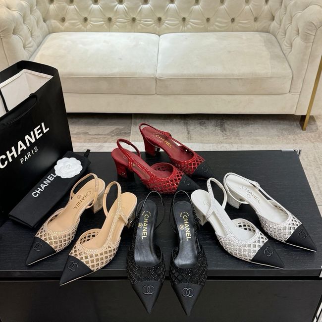 Chanel Slingbacks Lambskin 64111-1