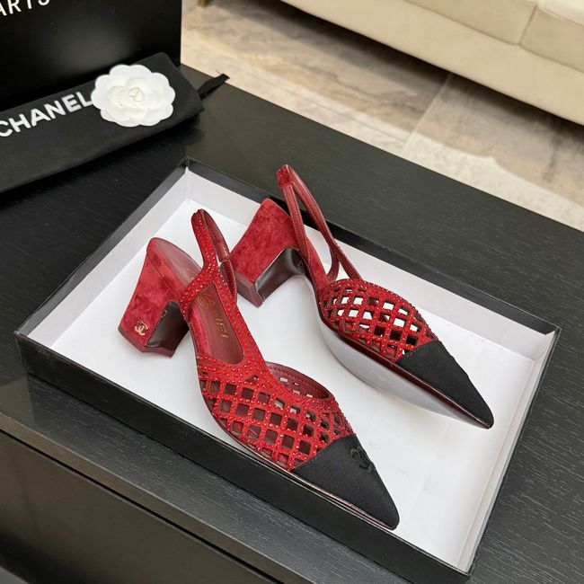Chanel Slingbacks Lambskin 64111-2