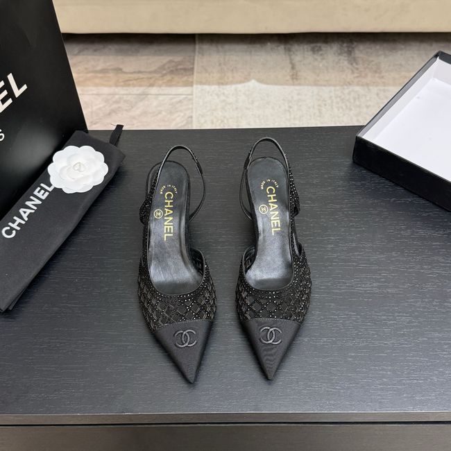 Chanel Slingbacks Lambskin 64111-3