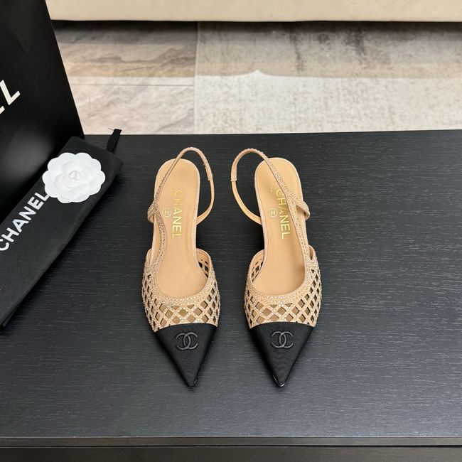 Chanel Slingbacks Lambskin 64111-4