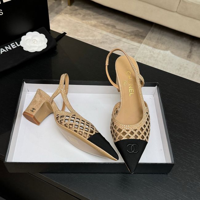 Chanel Slingbacks Lambskin 64111-4