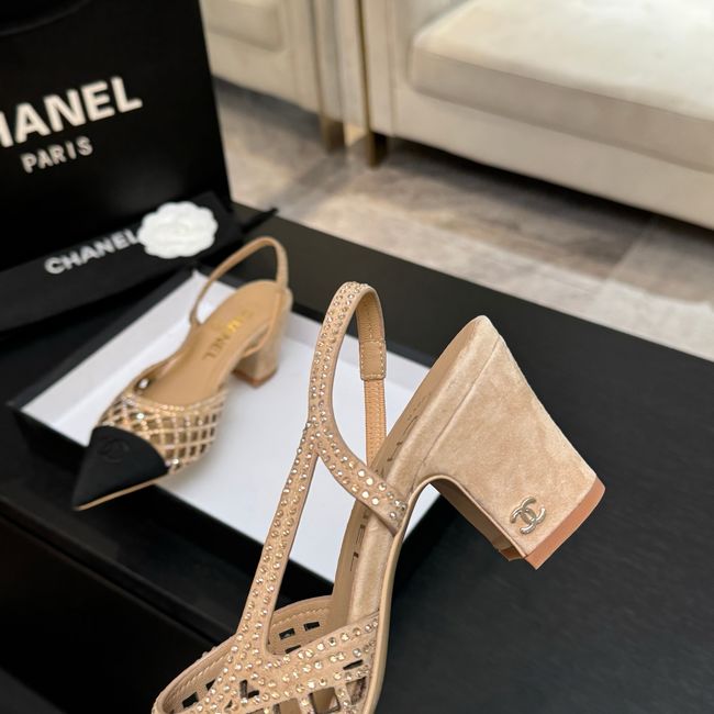 Chanel Slingbacks Lambskin 64111-4