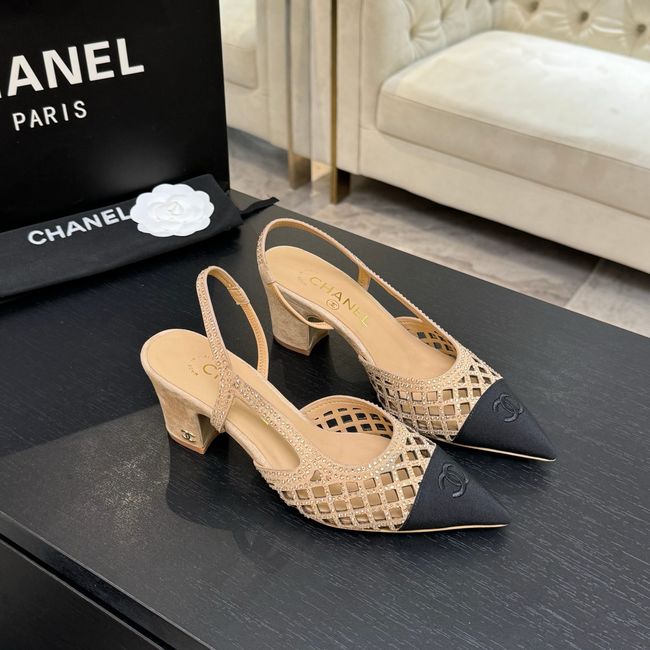 Chanel Slingbacks Lambskin 64111-4