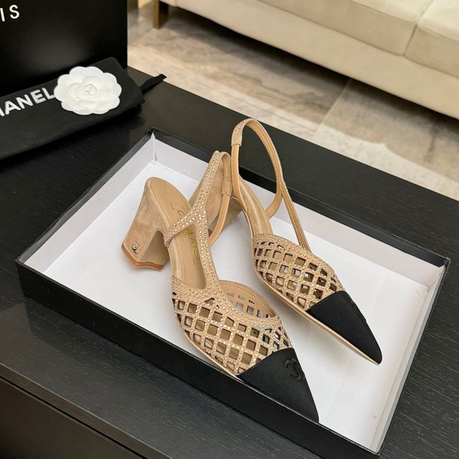 Chanel Slingbacks Lambskin 64111-4
