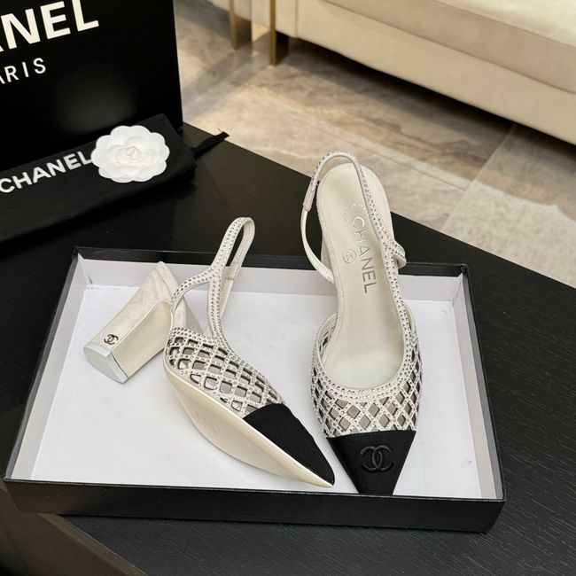Chanel Slingbacks Lambskin 64112-1