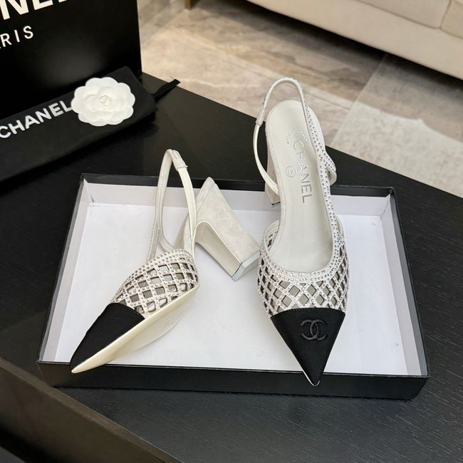 Chanel Slingbacks Lambskin 64112-1