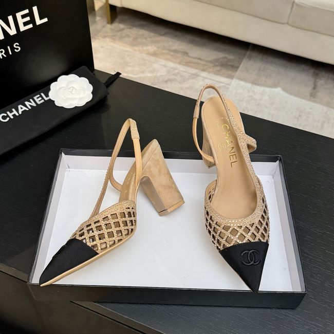Chanel Slingbacks Lambskin 64112-3