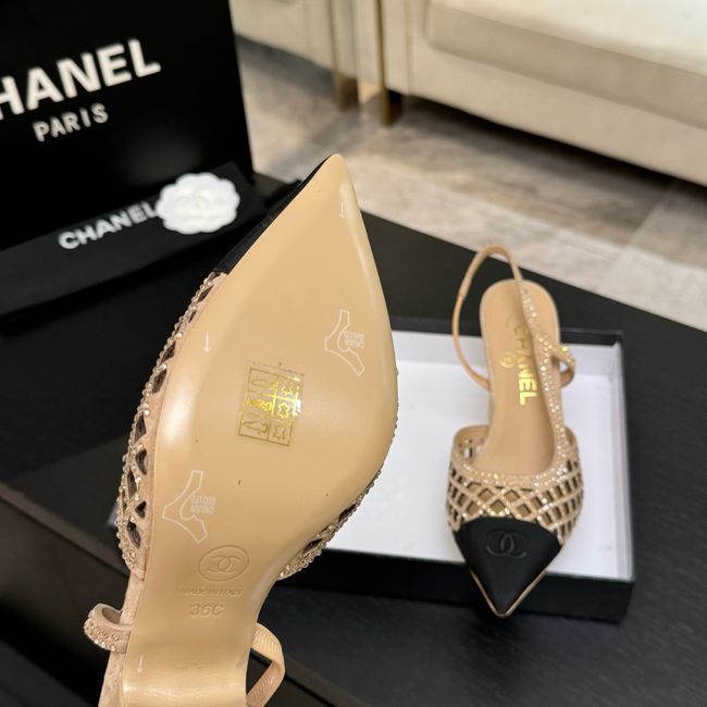 Chanel Slingbacks Lambskin 64112-3