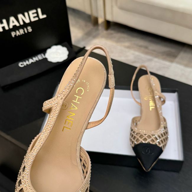 Chanel Slingbacks Lambskin 64112-3