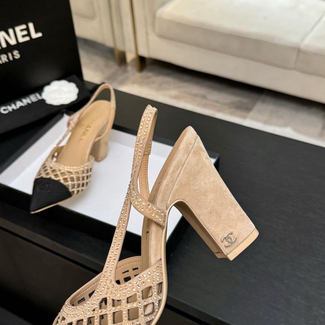 Chanel Slingbacks Lambskin 64112-3