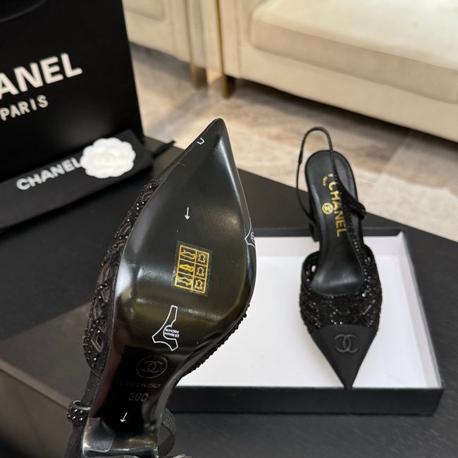 Chanel Slingbacks Lambskin 64112-4