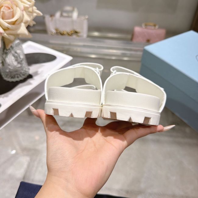 Prada Matelasse nappa leather flatform slides 64113-2