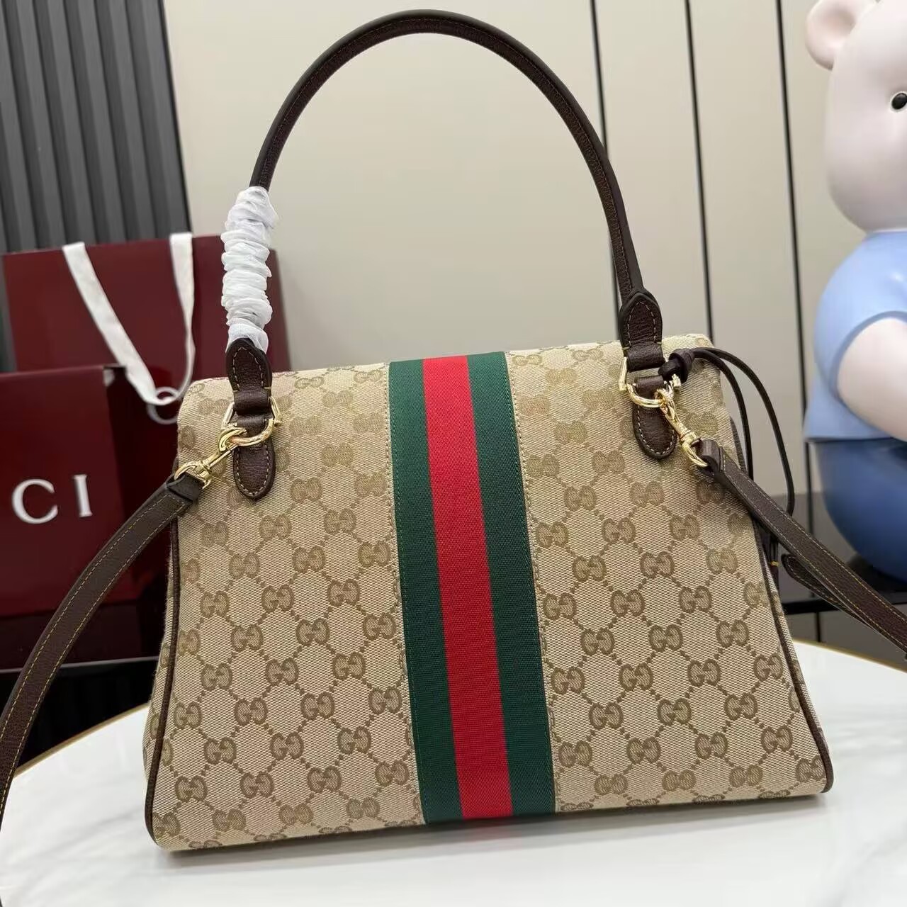 Gucci Top Handle Tote Bag 874748 Brown Gucci Top Handle Tote Bag 874748 Brown
