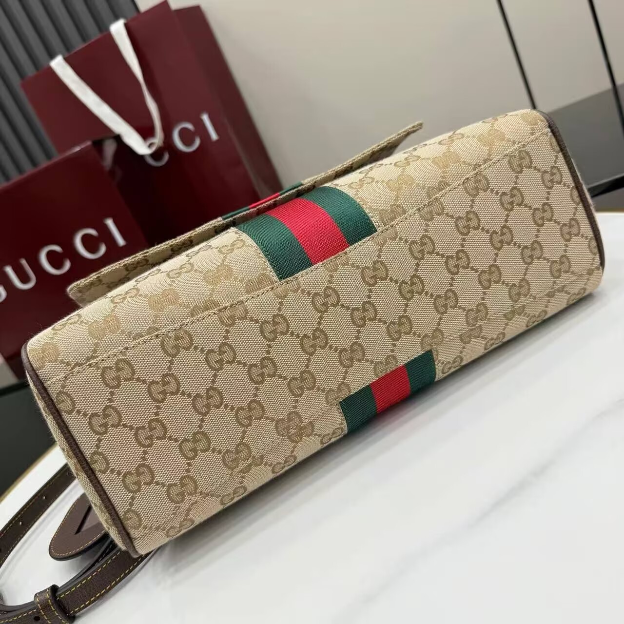 Gucci Top Handle Tote Bag 874748 Brown Gucci Top Handle Tote Bag 874748 Brown