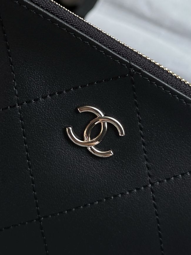 CHANEL Small Shopping Bag AS6015 Transparent & Black