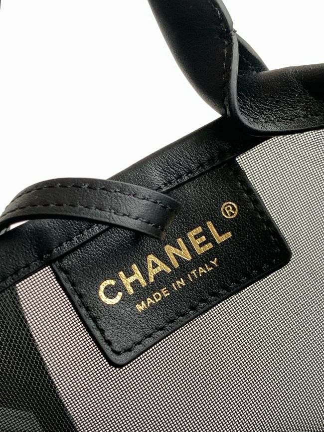 Chanel Large Bucket Bag AS6189 Transparent & black