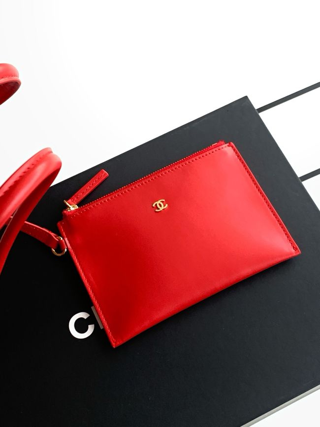 Chanel Large Bucket Bag AS6189 Transparent & red Chanel Large Bucket Bag AS6189 Transparent & red