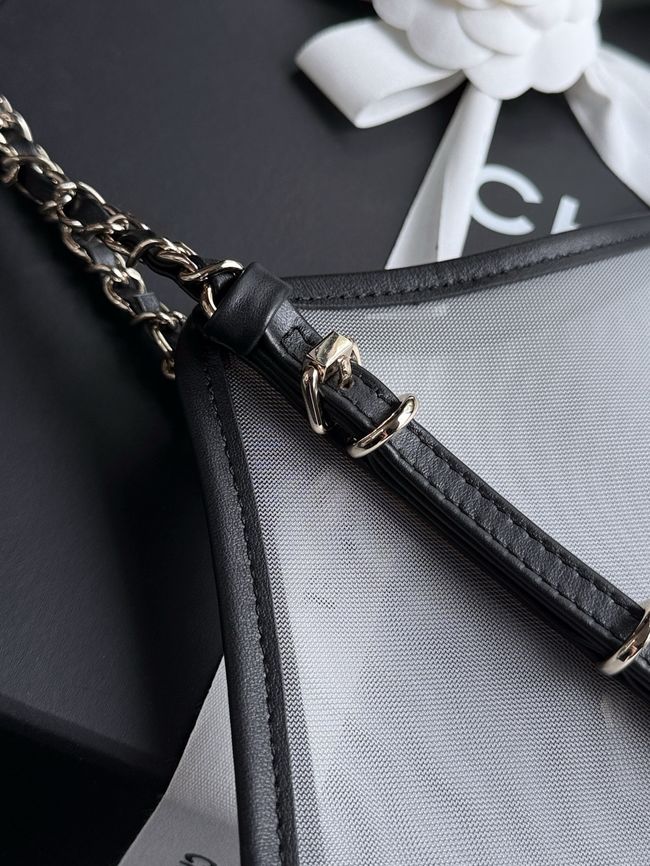 Chanel Large Shopping Bag AS5463 Transparent & Black
