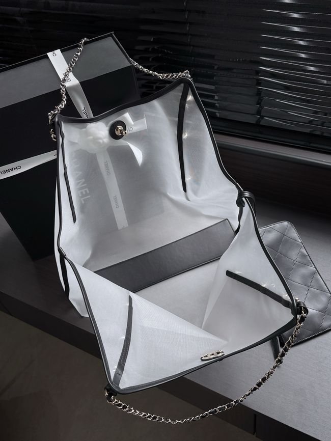 Chanel Large Shopping Bag AS5463 Transparent & Black