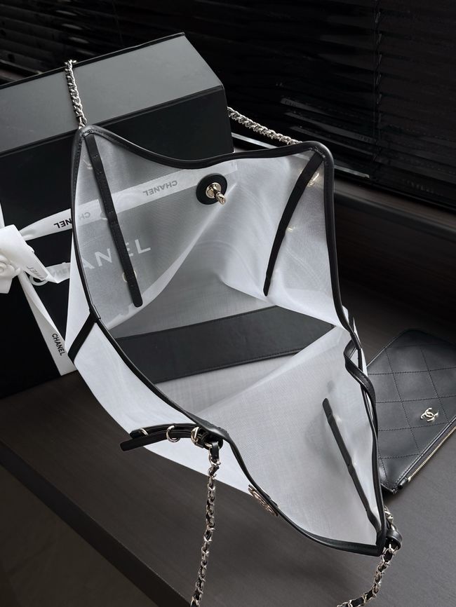 Chanel Medium Shopping Bag AS5466 Transparent & Black Chanel Medium Shopping Bag AS5466 Transparent & Black