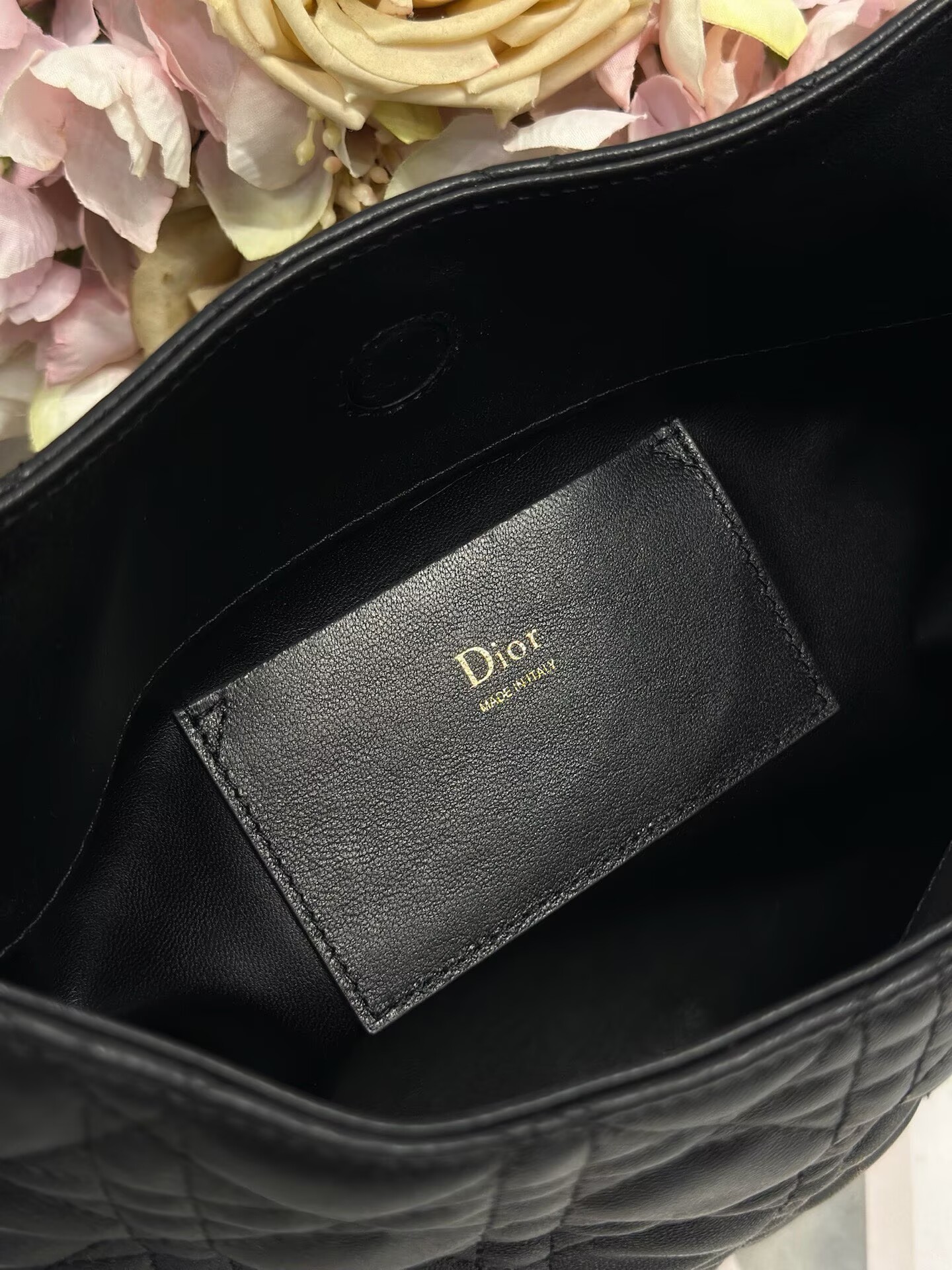 DIOR Original Leather Tote Handbag 1538 Black DIOR Original Leather Tote Handbag 1538 Black