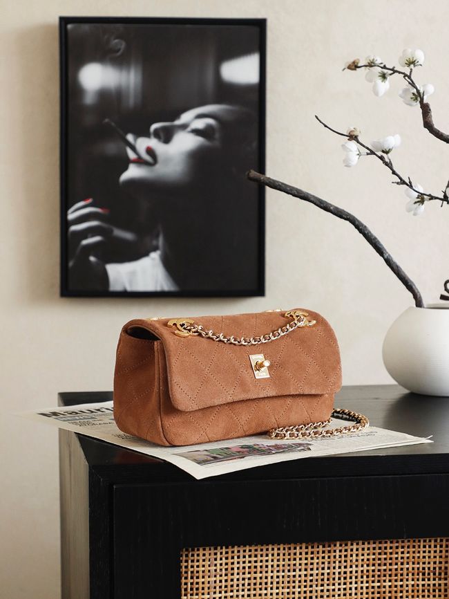 Chanel 2.55 Handbag AS6449 camel