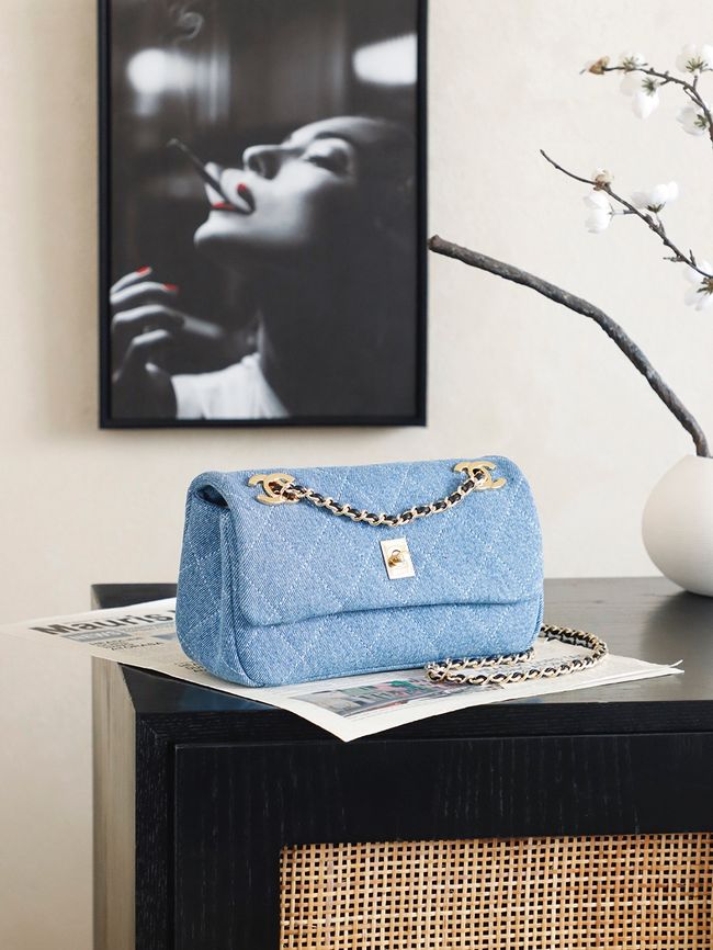 Chanel 2.55 Handbag AS6449 denim blue Chanel 2.55 Handbag AS6449 denim blue